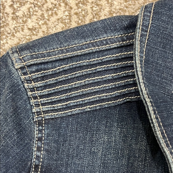 Levi's Women's Dark Blue Jean Jacket - Picture 3 of 7